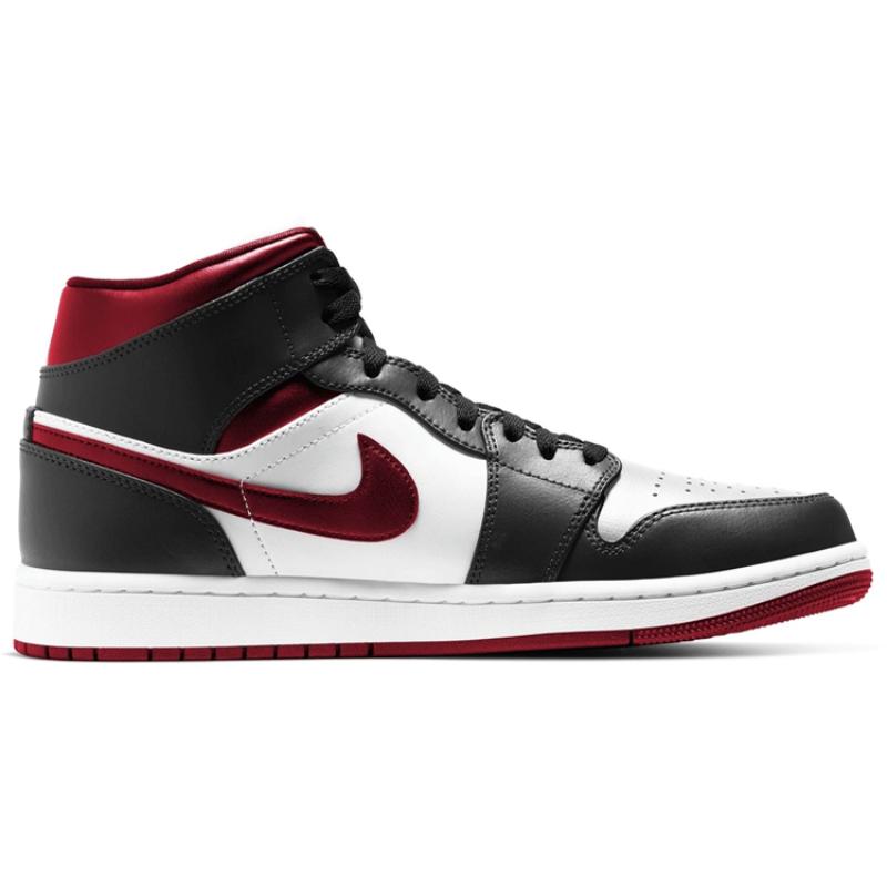 Air Jordan 1 Mid 'Black White Gym Red' Jordan 554724-122