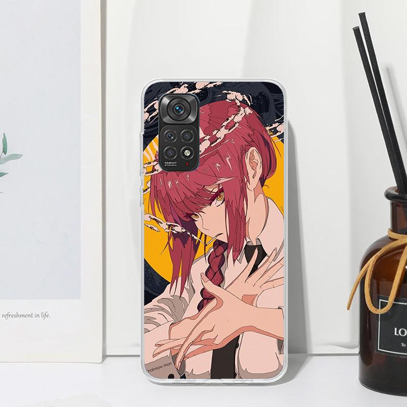 

C-Chainsaw Mans Makima Phone Case For Xiaomi Redmi Note 15 13 14S 14 Pro Plus 12S 11S 10S 12 11E 10 11T Art Fundas Back Cover Re Redmi Note 11 Pro 4G