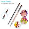 6PCS Set Nail Art Design Painting Pen Set Nail Art Tips UV Gel Nail Art Dotting Pen Acrylic Handle Rhinestone Crystal 2