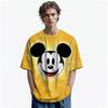 Disney Men Mickey Mouse Print T-Shirt Summer Boy Street Fashion Casual Sports Loose O Neck Quick Dry Short Sleeve Clothing Kid