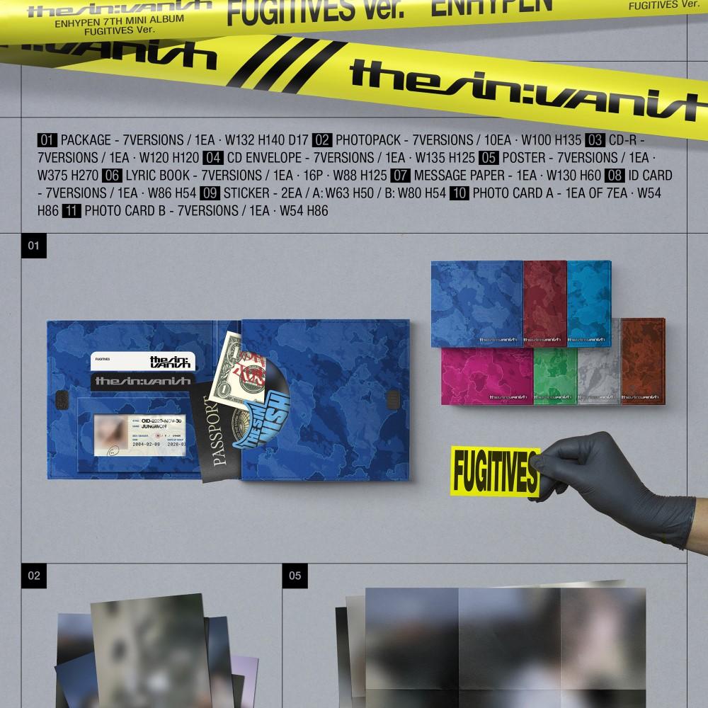 ENHYPEN [THE SIN : VANISH] 7th Mini Album FUGITIVES