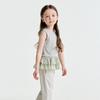 Yunerma Girls' Korean-Style Ruffle Patchwork Vest Top