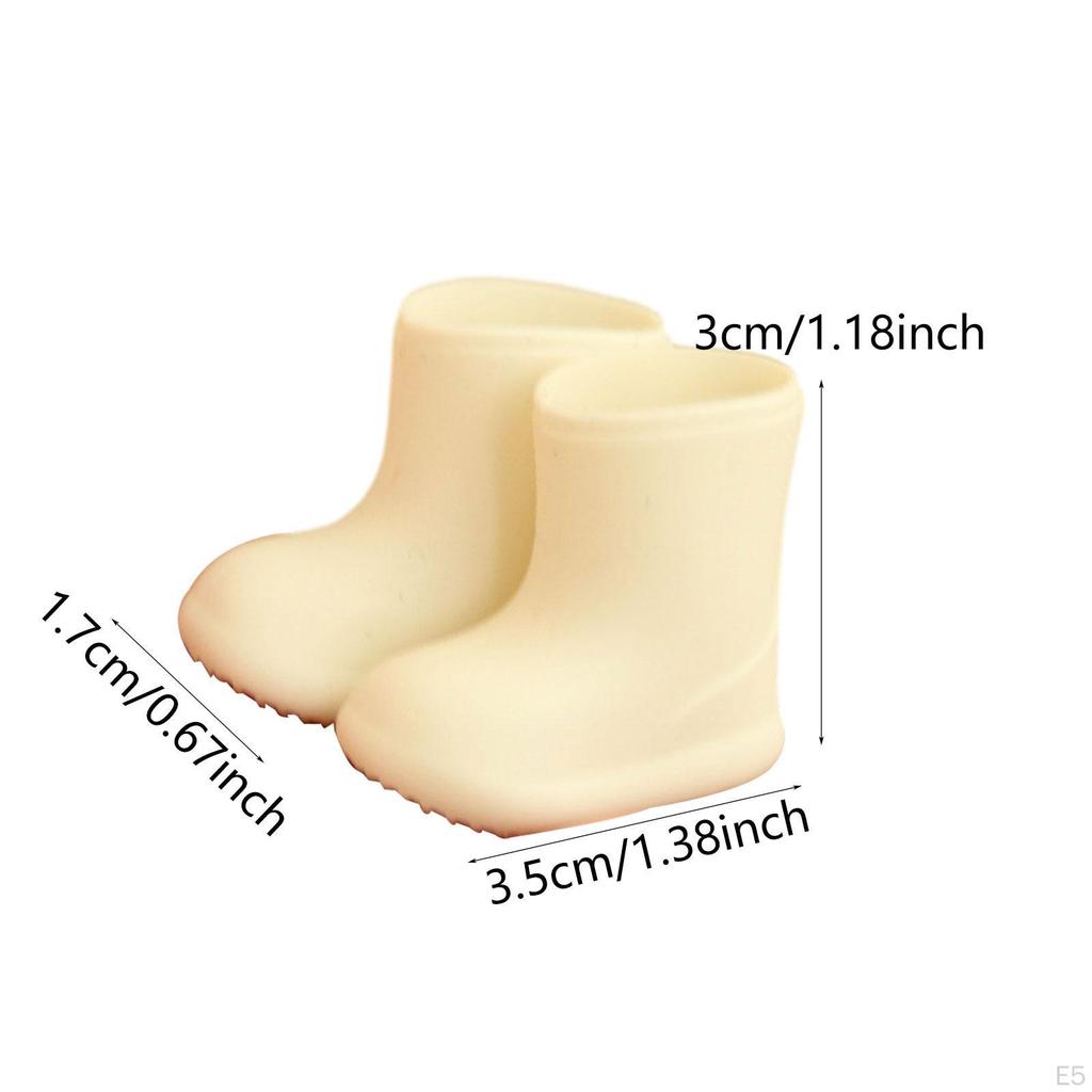 Bottes de pluie pour poupées, accessoires pour 1/12, mignonnes, imperméables, robustes, souples, Ob11