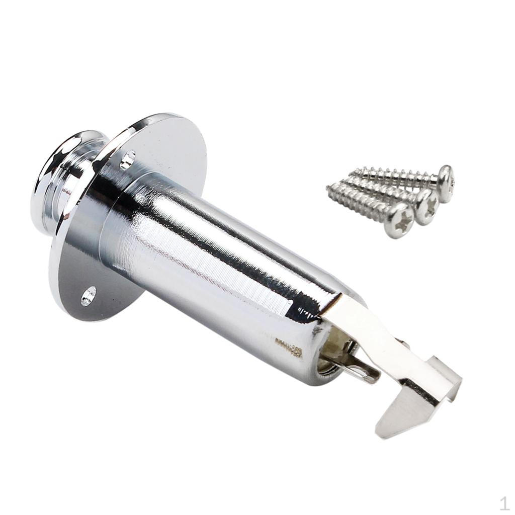 Output Connector Plug Cylinder Video Games Chrome
