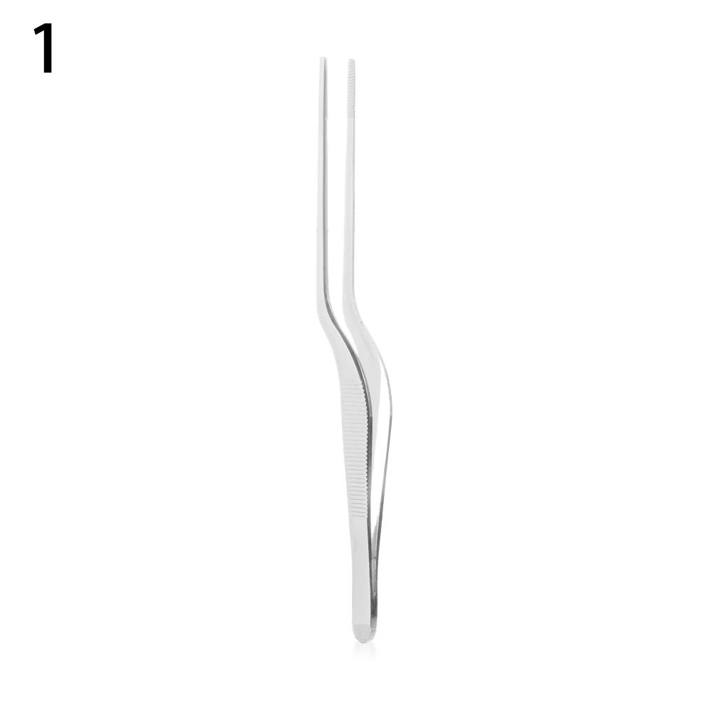 Stainless Steel Barbecue Tongs Serving Presentation Kitchen Tool Multiple Types Silver Plating Chef Food Tweezer BBQ Clip