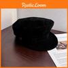 Beret Withsuede Vintage Fabric And Solid Color For Art And Lovers Fashion