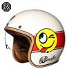 ORZ Motorcycle retro helmet for men and women, half helmet for cruising3/4Helmet for scooter, suitable for all seasons, personalized3C Authentication