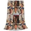Drew Starkey Blanket Velvet Summer Air Conditioning Multi-function Super Warm Throw Blankets for Bed Travel Bedspreads