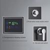 Grifo de Ducha de Lluvia con Pantalla Digital para Baño SPA Masajeador Jets Panel de Ducha Negro con Alcachofa Manual Bidet Aspersor Grifo
