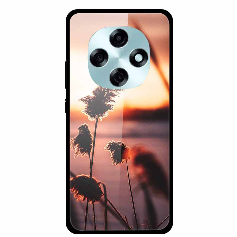 Butterfly Tempered Glass Case For A5i Pro A5 4G Case 6.67" Hard Back Cover Bumper For OPPO A6 Pro A6i A5 5G Cases Coque Capa