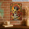2D Flat - 1pc Vintage Tequila Metal Sign | Mexican-Themed Sombrero Skeleton & Tequila Bottle Art - Heavy-Duty Aluminum Poster - Easy Hang With