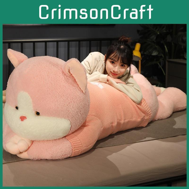 Sweater Lying Wear Cat Plush Toy Stuffed Animal Doll Cartoon Gift Decoration