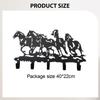 Metal Key Holder with 5 Hooks Home Decor Decorative Wall Hook for Entryway Doorway