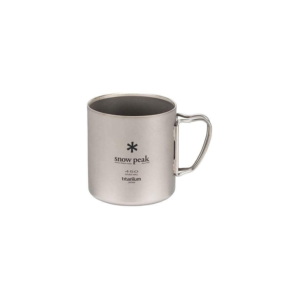 Snow Peak Titanium Double Mug 450ml MG-153 Camping Outdoor Drinkware
