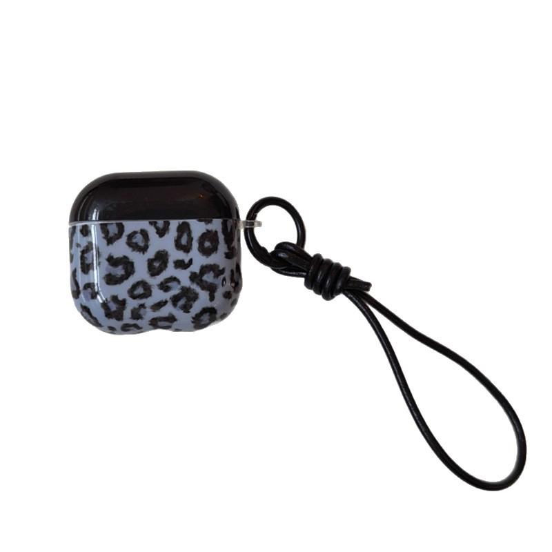 Hanfeng Ins Blue Leopard Print AirPods 1 Generation Earphone Case for AirpodsPro 1st Generation Bluetooth Headset