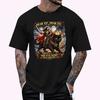 Fun Aunt Knight Riding Black Cat Funny Medieval Auntie Meme T-Shirt Unisex T-Shirt