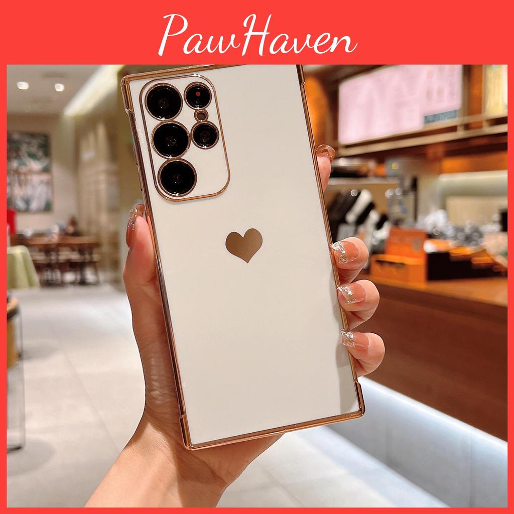 For Samsung S25 Solid Color Silver Heart Pattern Tpu Phone Protective Case For Casual Use