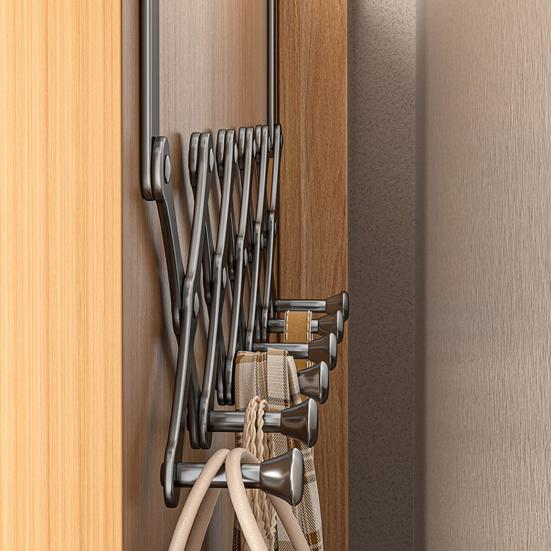 Door Hook Durable Construction Strong Load-bearing Retractable Design Simple Installation Towel