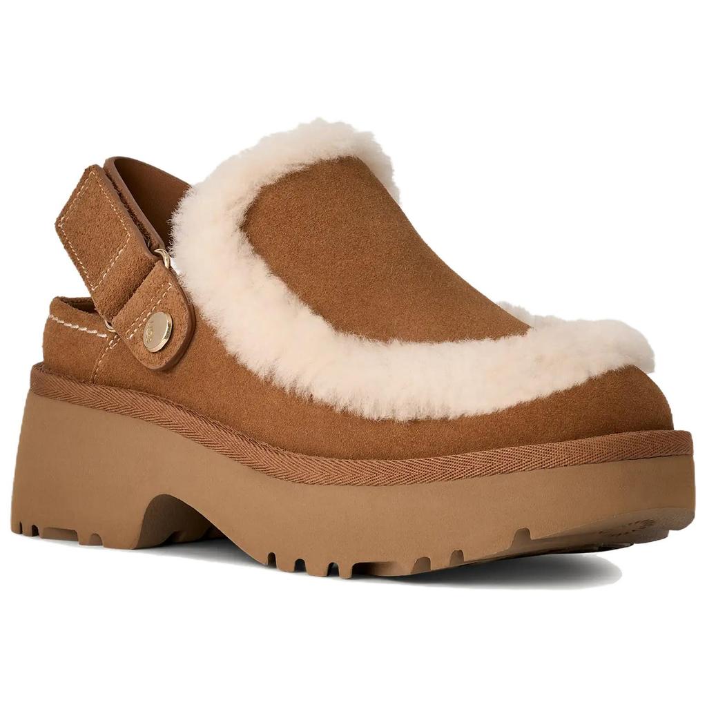 UGG Esmee Clog Comfortable Fashion Casual Shoes 5cm Women Clogs Brown 1173331-CHE