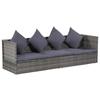 Day and Night - Day and Night Garden Bed 200x60 Cm Gray Synthetic Rattan