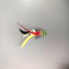 Artificial Insects Cat Teasing Stick Change Head Toy Pet Feather Wings Toys