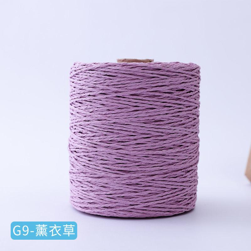 150g Baumwoll-Raffiagarn Natur zum Handstricken Häkeln Sommer Strohhüte Sandalen Haken Taschen Papiergrasfaden 1 Knäuel\=280M