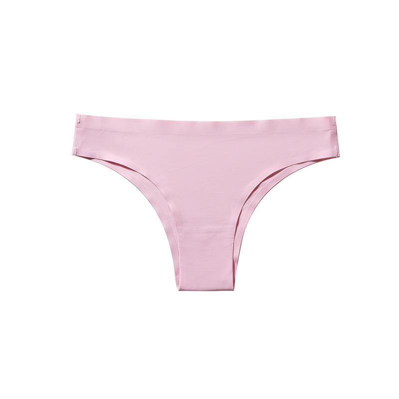 Seamless Brazilian-style Low-rise Semi-covering Briefs for Women – Sensual, Skin-like Ice Silk Knickers