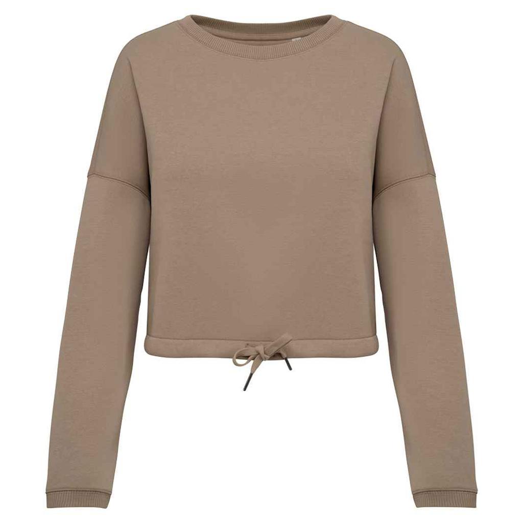 Native Spirit Womens/Ladies Oversized Crop Sweatshirt