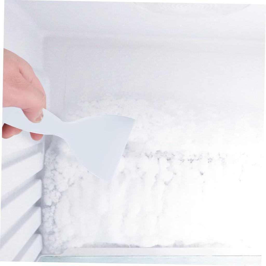 Refrigerator Ice Scraper 2-Pack Plastic Ice Shovels for Freezer Frost Removal Ergonomic Scoop Tools for Kitchen Freezer Cleaning