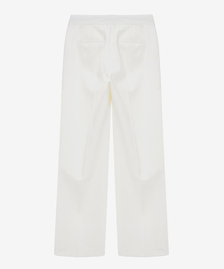 MIND BRIDGE WOMEN [W] Wide Elastic White Pants