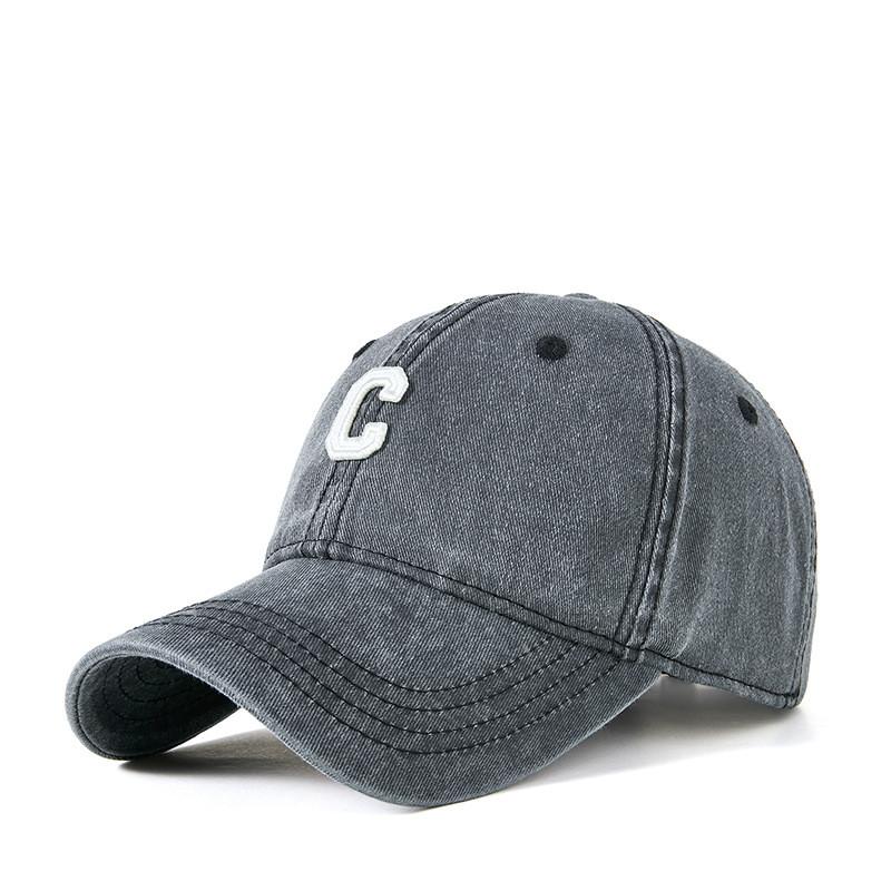 

Vintage Water Wash Baseball Cap For Women And Men With Sun Protection And Breathability Black,M