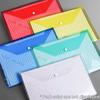 10pcs A4 Transparent Snap Button Style Document Storage Bag Daily Office File Sorting Organizing Folder Large Capacity File Bags