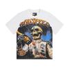 25SS Grensoverschrijdend Meichao Godspeed Schedel Rockband Basketbal Retro Korte Mouw T-shirt Koppels Dezelfde Stijl