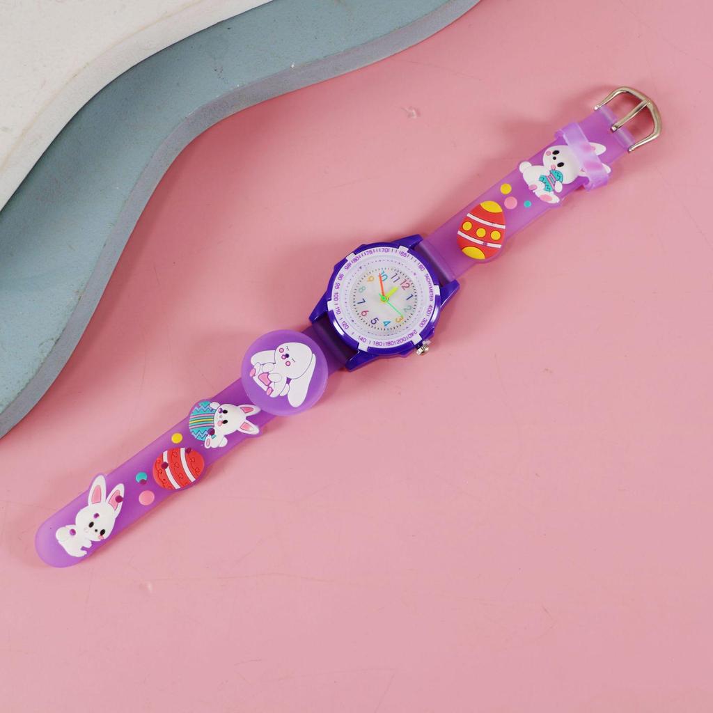 Cartoon Luminous Strap Children's Watch - Creative Birthday Gift for Elementary School Students