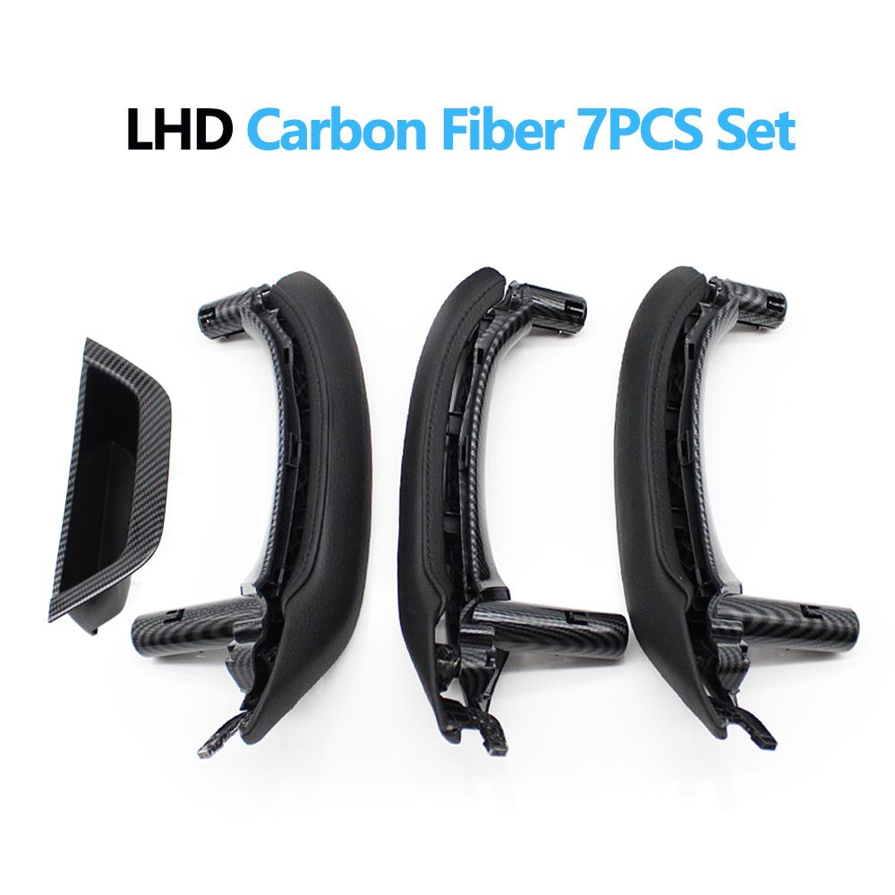 LHD RHD Interior Door Armrest Pull Handle Genuine Leather Cover Full Set Assembly For BMW X3 X4 F25 F26 2010-2016
