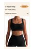 Women's Sexy Shock-Absorbing Yoga Sports Bra with Ribbed Back