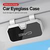 Auto Sun Visor Glasses Box Sunglasses Clip Card Ticket Holder Fastener Pen Case For BYD Atto Tang F3 E6 Yuan Song Qin Pro