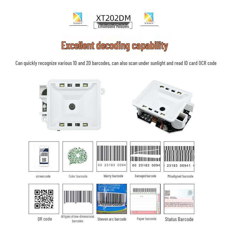 Xingtong XT202DM Medical Barcode Reader with USB QR Code Scanner