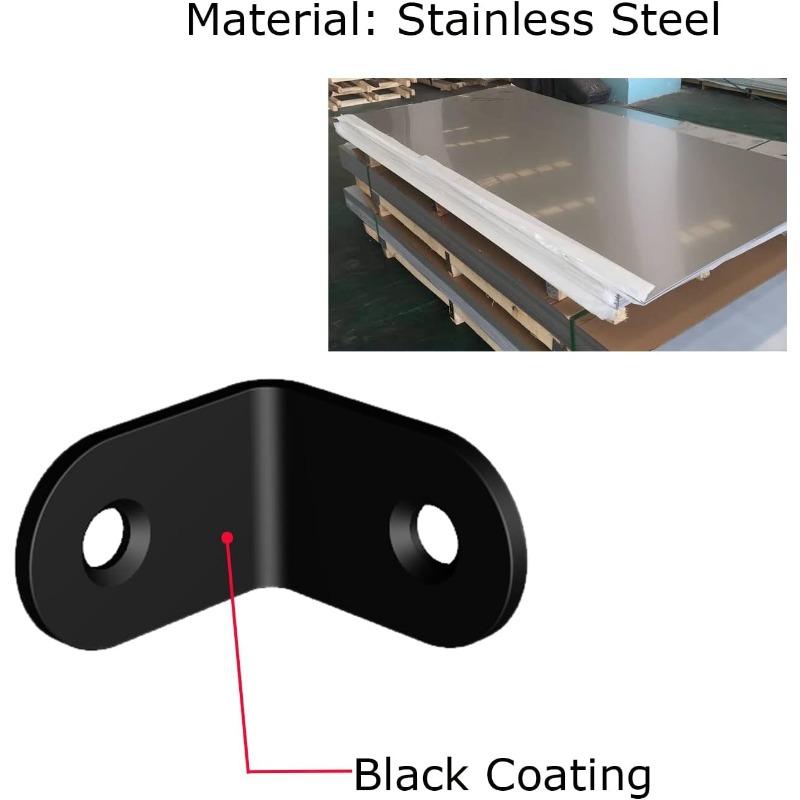 50 KOMPLETÓW Kątowniki, kątowniki L, kątowniki ze stali nierdzewnej, małe wsporniki kątowe do dekoracji domu