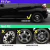 13" 14" 15" 4PCS Automobile Hubcap Wheel Cover Wheel Trims Hub Tuning Center Cap Hub for Universal Car Wheel Cap Car Replacement Hubcap
