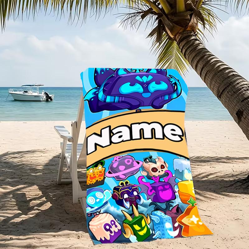 Customizable personalized beach towels Game Blox Fruits themed designs.Suitable for the beach, yoga, sports;ideal as beach accessories