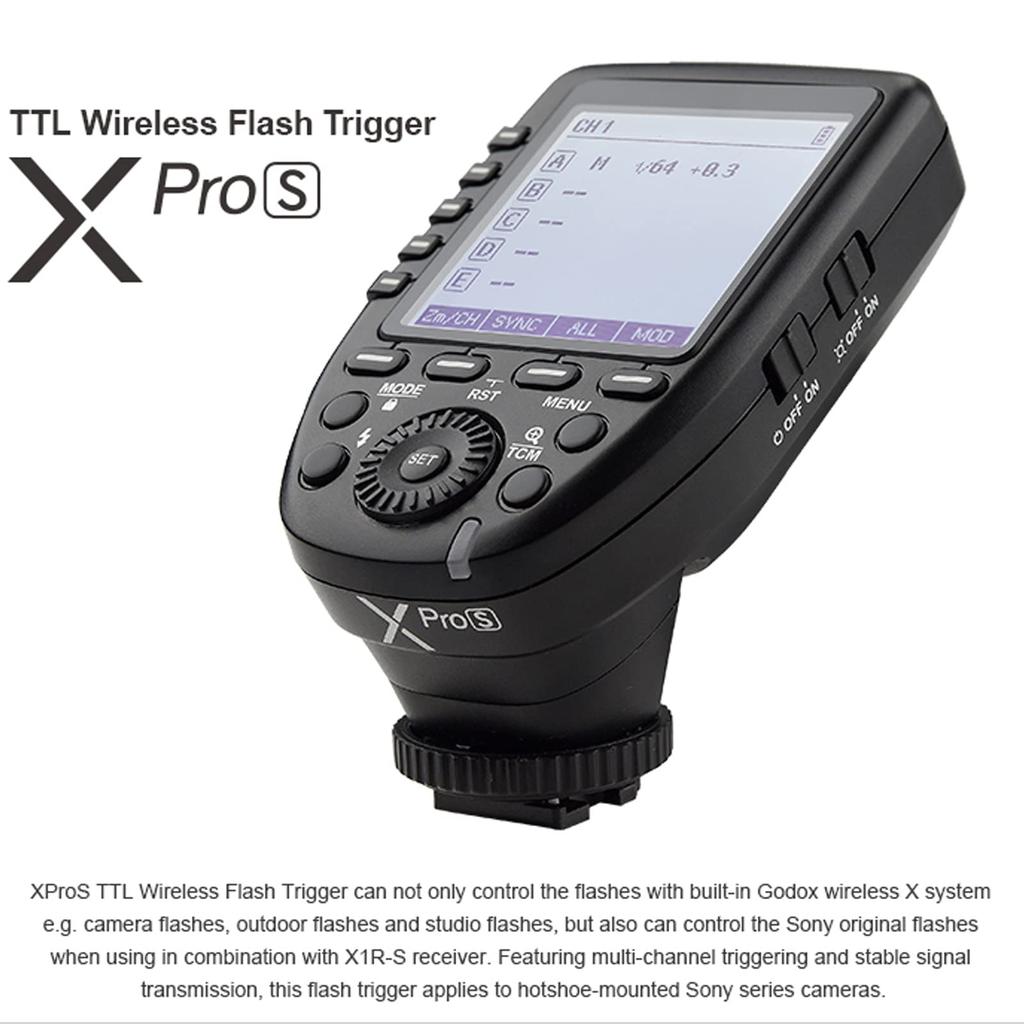 Godox TTL Wireless Flash Trigger Wireless High Speed Sync for Sony DSLR Camera Xpro-S 2.4G 1/8000s [Item]