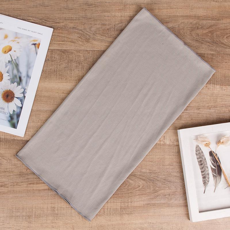 

Охлаждающая маска для лица для велоспорта из ледяного шелка, быстросохнущая, и бандана для защиты шеи от солнца 40x25 cm светло-серый