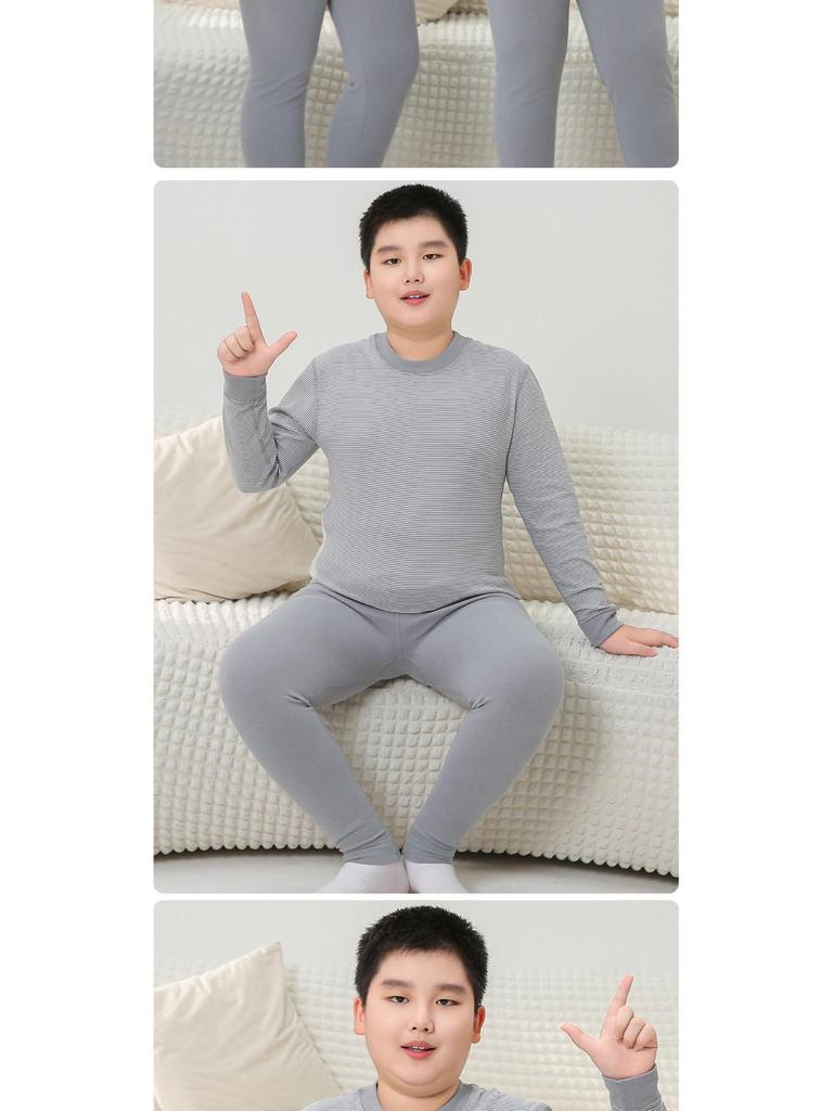 Warm Winter Kids Pajama Set: Youth Chubby Autumn Clothes & Pants
