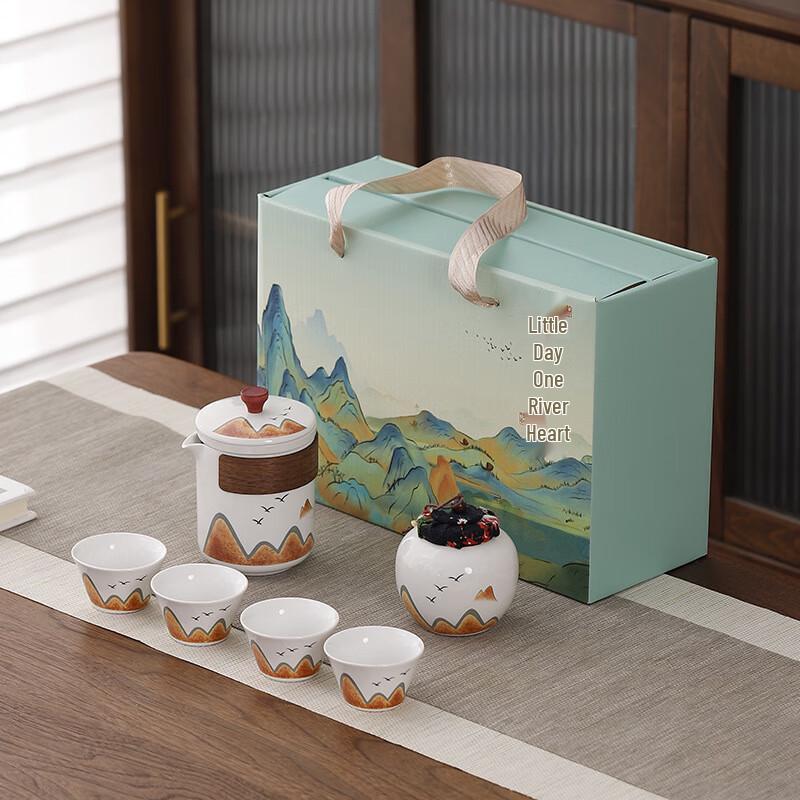 Thousand Miles of Rivers and Mountains Kung Fu Tea Set