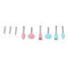 9pcs Dental Polishing Drill Bits Light Cured Resin Teeth Polishing Bur Accessory for Low Speed Handpiece