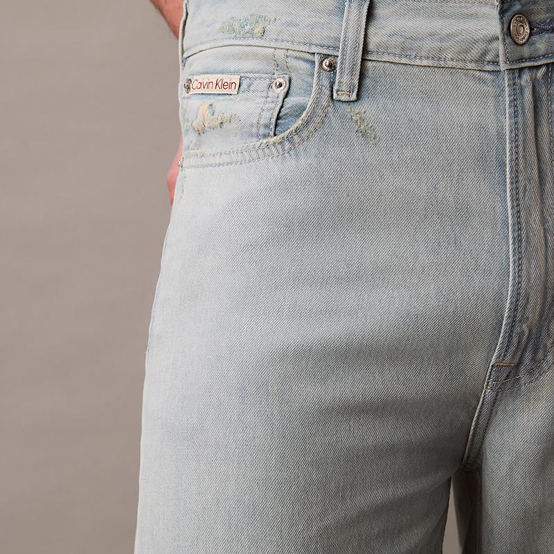 Calvin Klein Jeans Men's R74 Denim Light Blue Moderate Baggy Pants 4RB947G