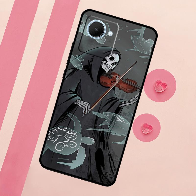 Music Violin For Realme 15 10 11 12 13 14 Pro Plus C65 C67 C75 C63 C61 C55 C51 C53 C35 GT6 GT7 Pro Case