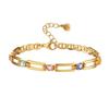 Womens Gold Plated Hollow Zircon Trendy Bracelet Jewelry