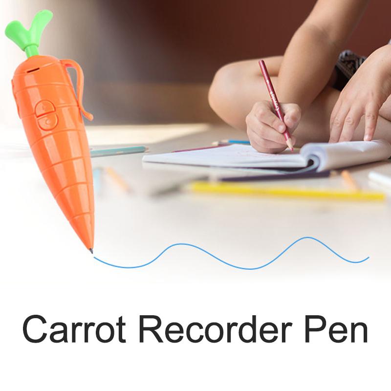 Kids Carrot Recorder Pen Toy,Also As Cute Ballpoint Pen for Boys Girls Kids Carrot Recorder Pen Toy,Also As Cute Ballpoint Pen for Boys Girls